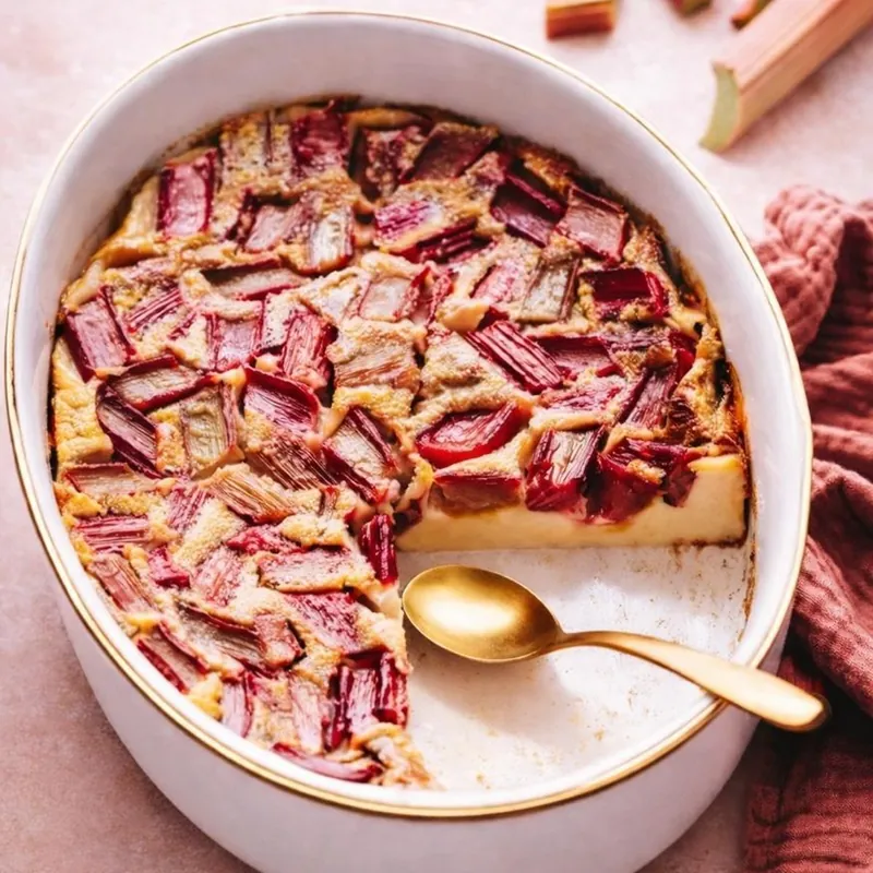 La tarte à la rhubarbe