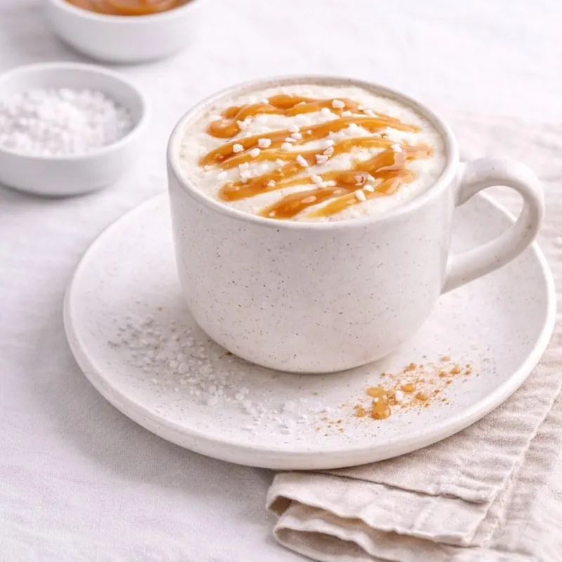 Le lait chaud au caramel beurre salé