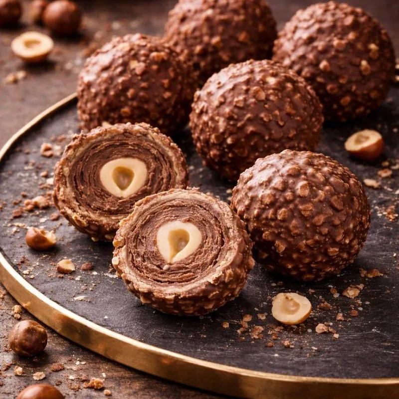 Les rochers chocolat-noisettes