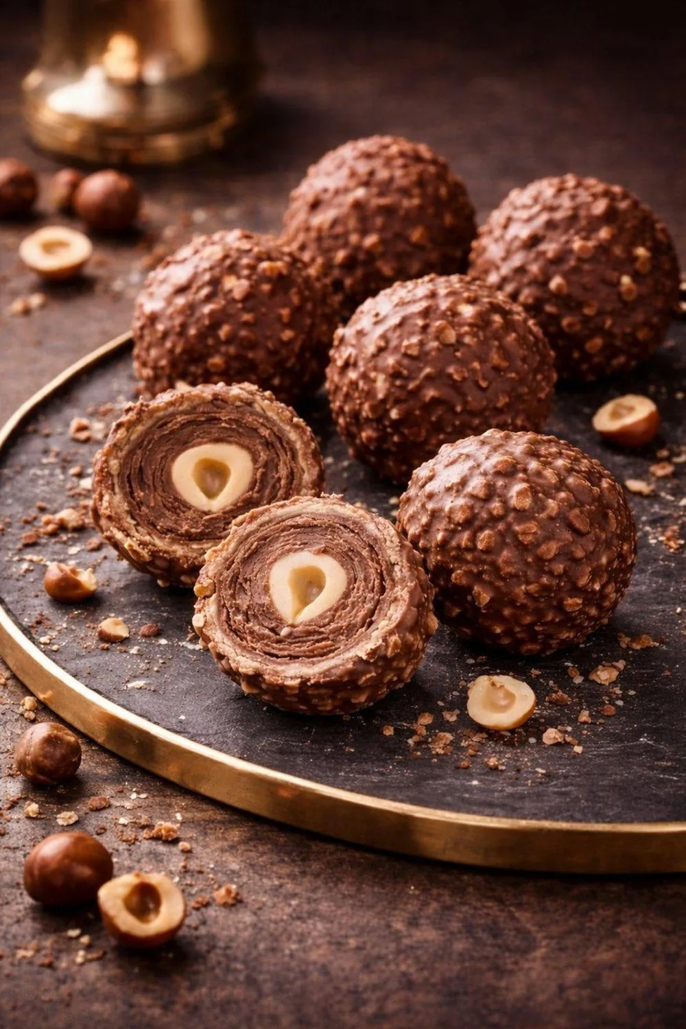 Les rochers chocolat-noisettes