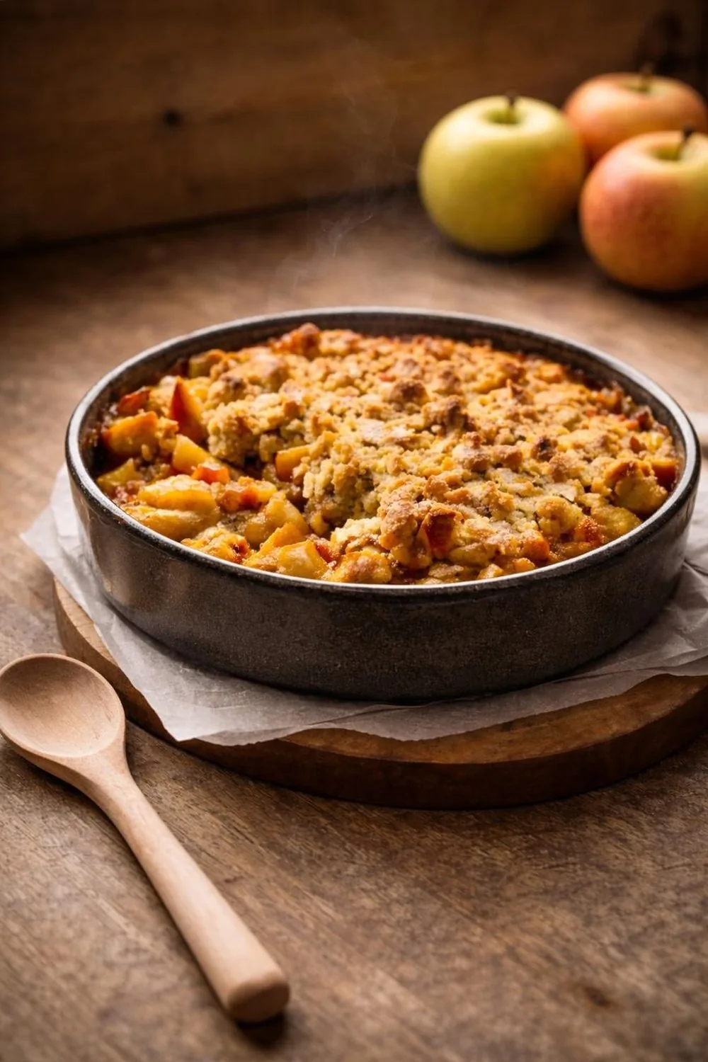 Le crumble du soir d'automne