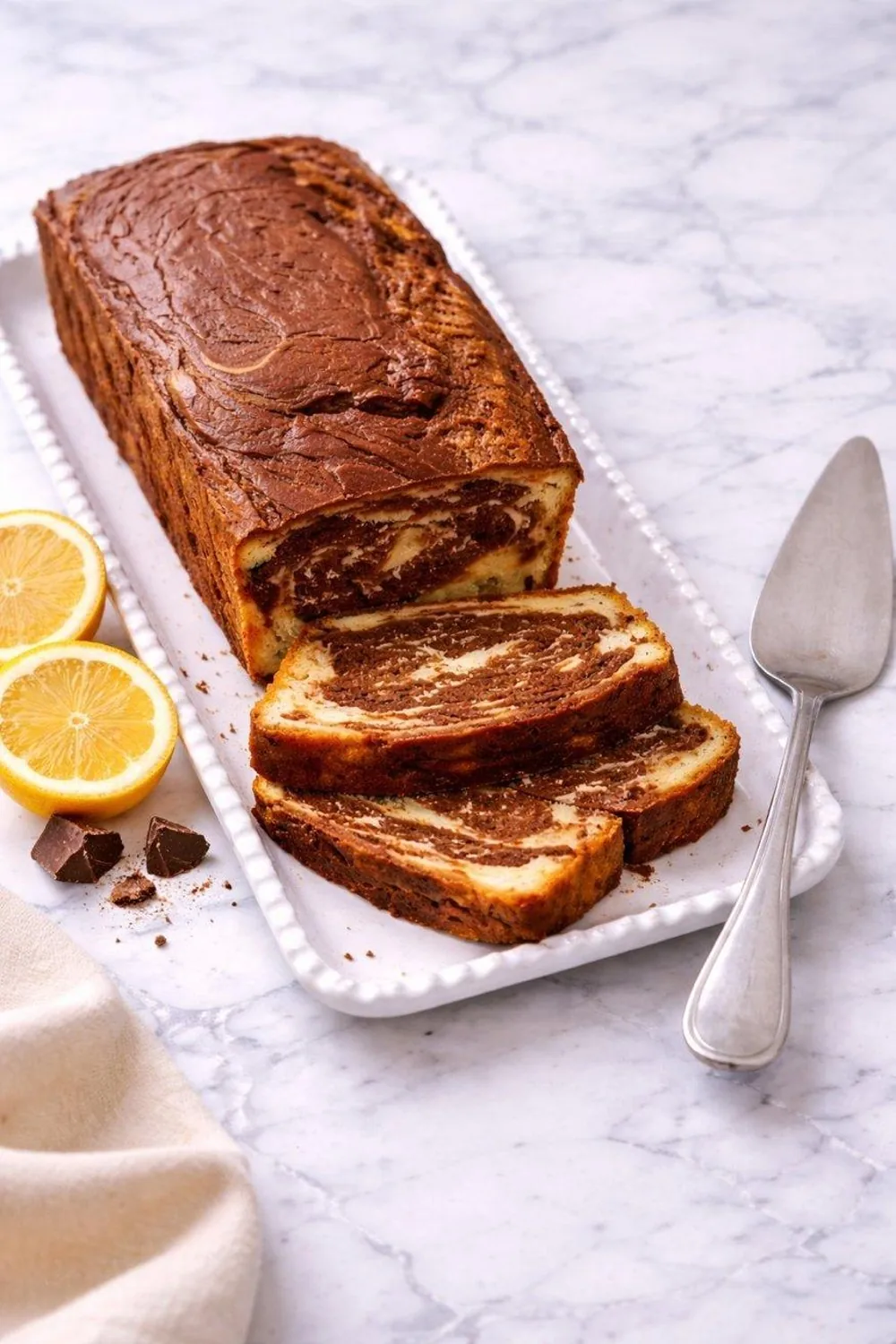 Le marbré chocolat-citron