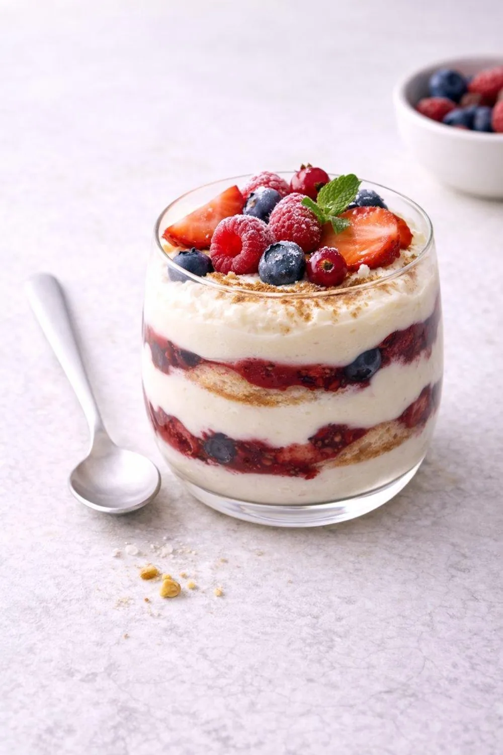 Le tiramisu aux fruits rouges